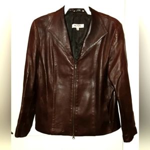 Brown women's genuine leather jacket from The Olde Hide House in Acton, Ontario